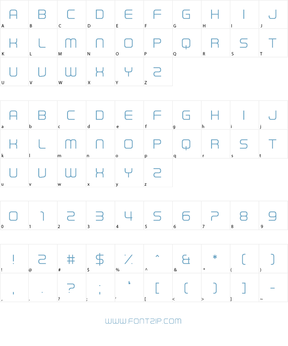 First In Line Font Character